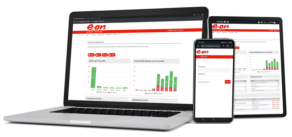 online induction process for E.ON Energy