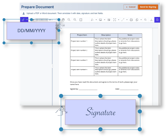 Read & Sign - Collect Data