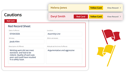 Induct & Train Addon - Red & Yellow Cards