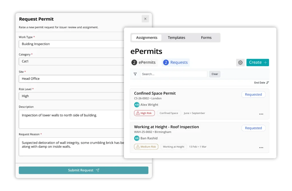 Induct & Train ePermit requests